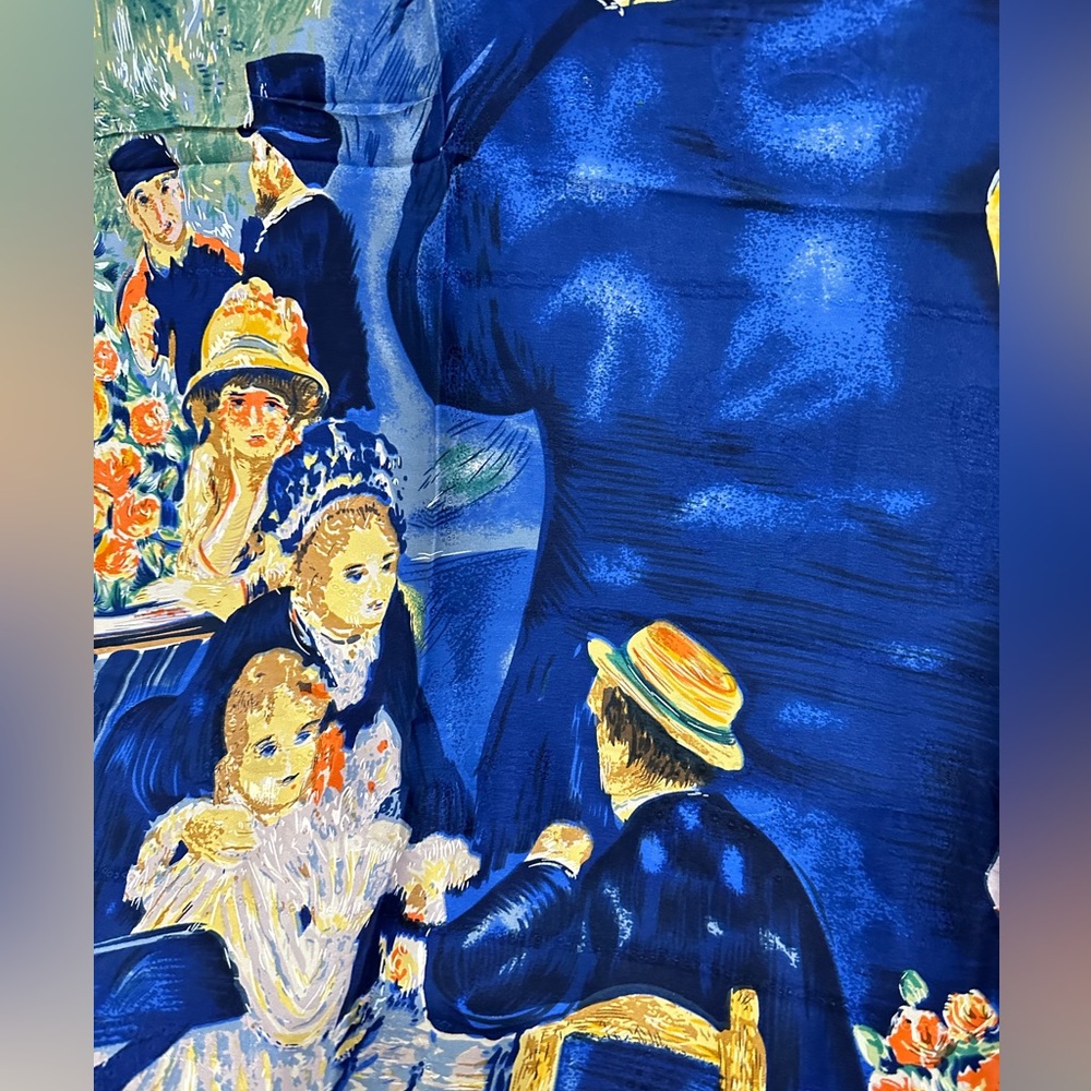 Sold-100% Silk scarf square - Picture 4 of 8